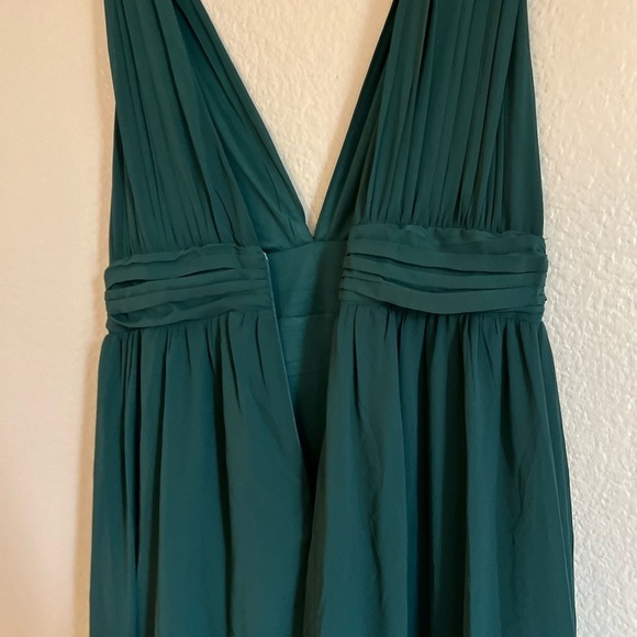 Heavenly Hues Forest Green Maxi Dress Gown - Picture 5 of 8